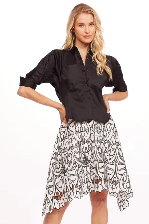 Full Circle Matte Texture Gamine Skirt - Hacienda