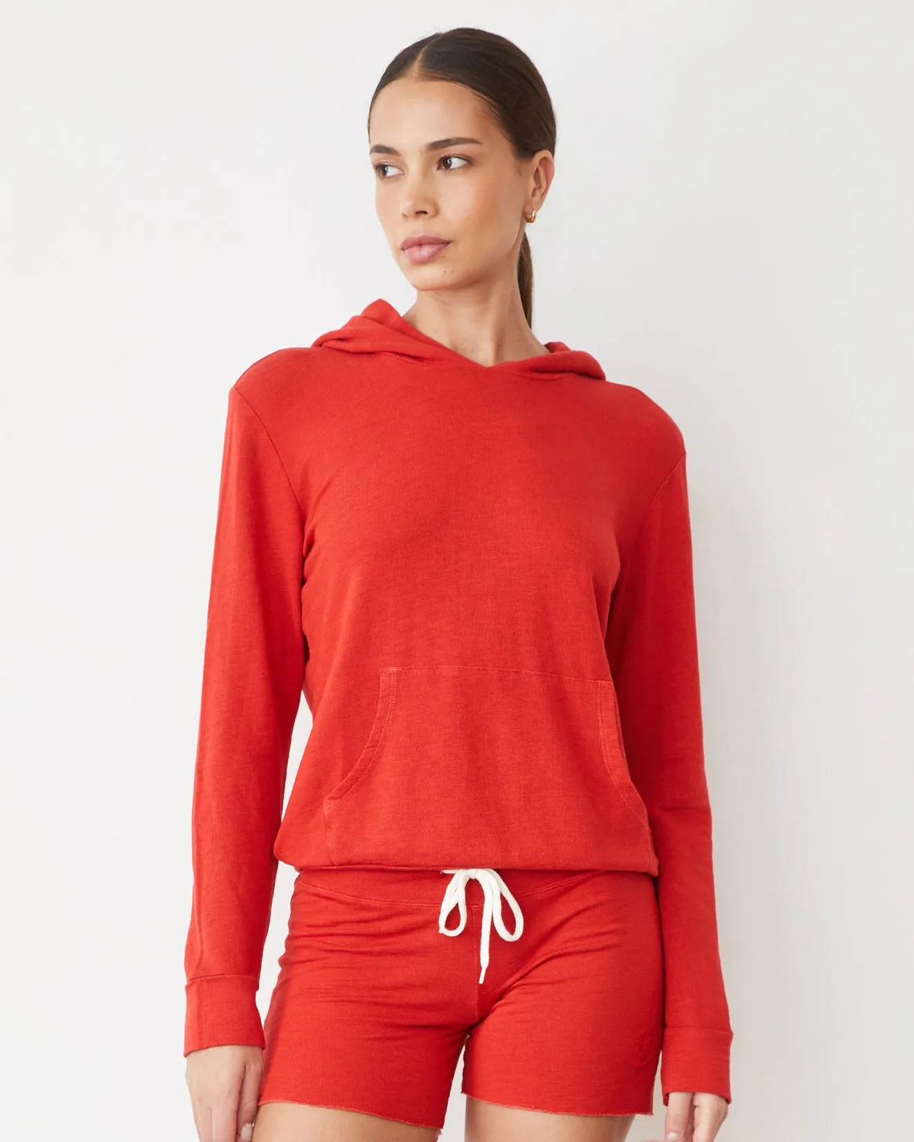 CrossGrain Fabric NonRestrictiveSilhouette Supersoft Pullover Hoody