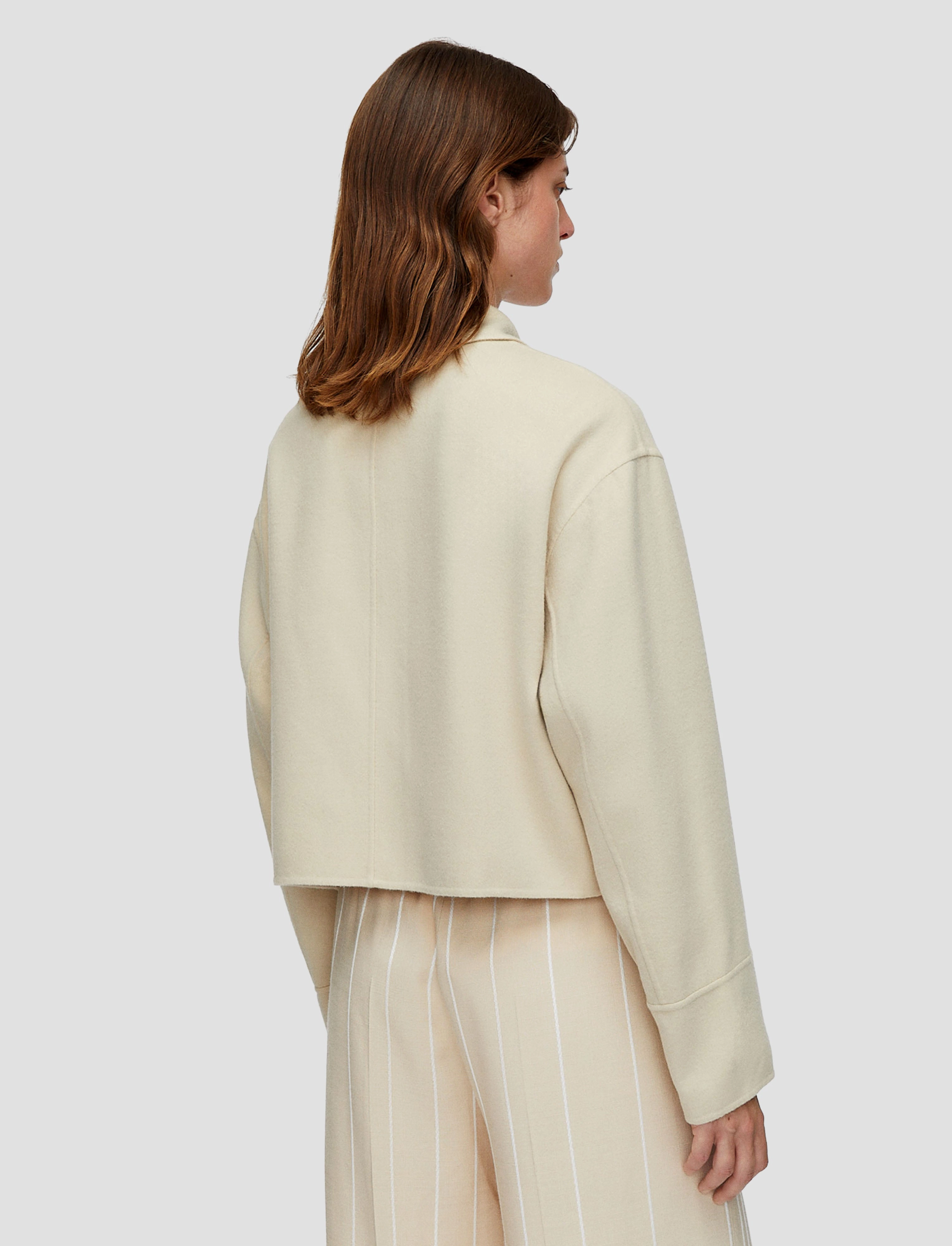 Gerrard Light Double Face Wool Jacket Equity Faux Fur