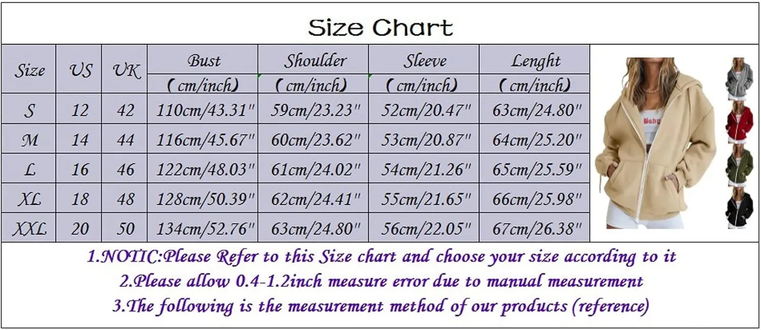 GIERIDUC Womens Fashion Sweater Cardigans Casual Long Sleeve Zip Up Hooded Sweatshirts Jacket Trendy Clothes Y2K Hoodies 2024