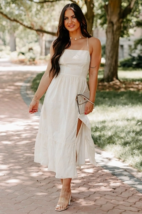 Soul Full Of Sunshine Floral Maxi Dress (Ivory) Vibrant Design FoldablePackaging