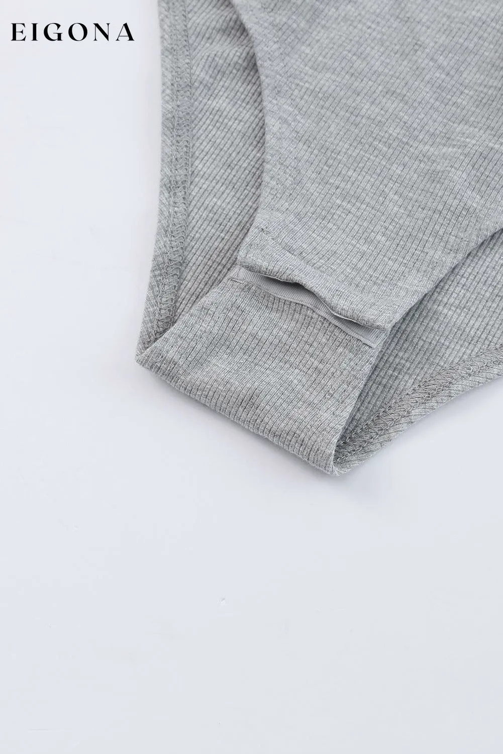 Gray Drop Shoulder Sleeve Oversize Bodysuit