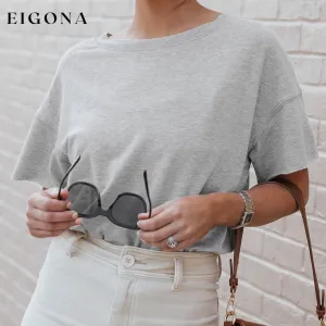Gray Drop Shoulder Sleeve Oversize Bodysuit