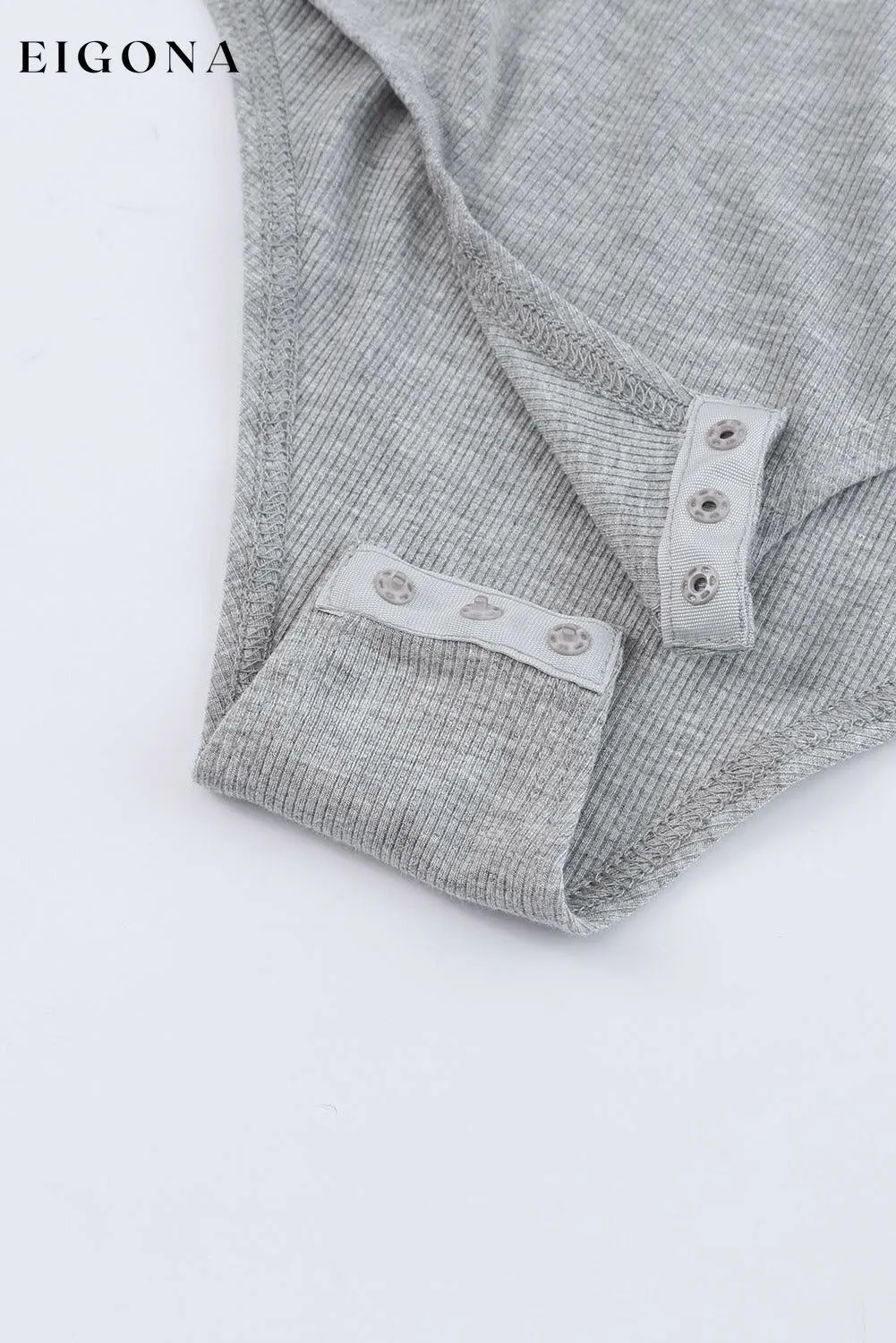 Gray Drop Shoulder Sleeve Oversize Bodysuit