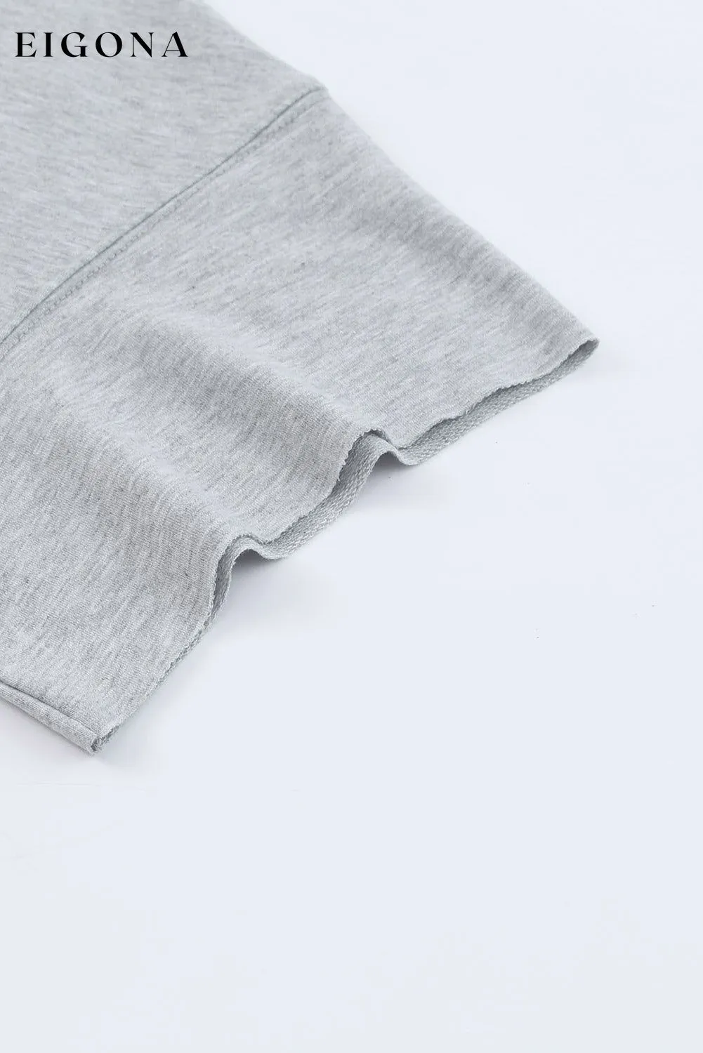 Gray Drop Shoulder Sleeve Oversize Bodysuit
