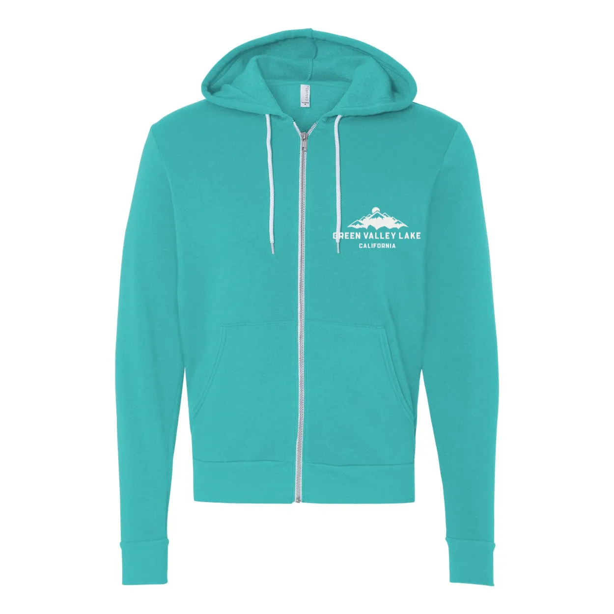 Green Valley Lake Mountain - Zip Up Hoodie