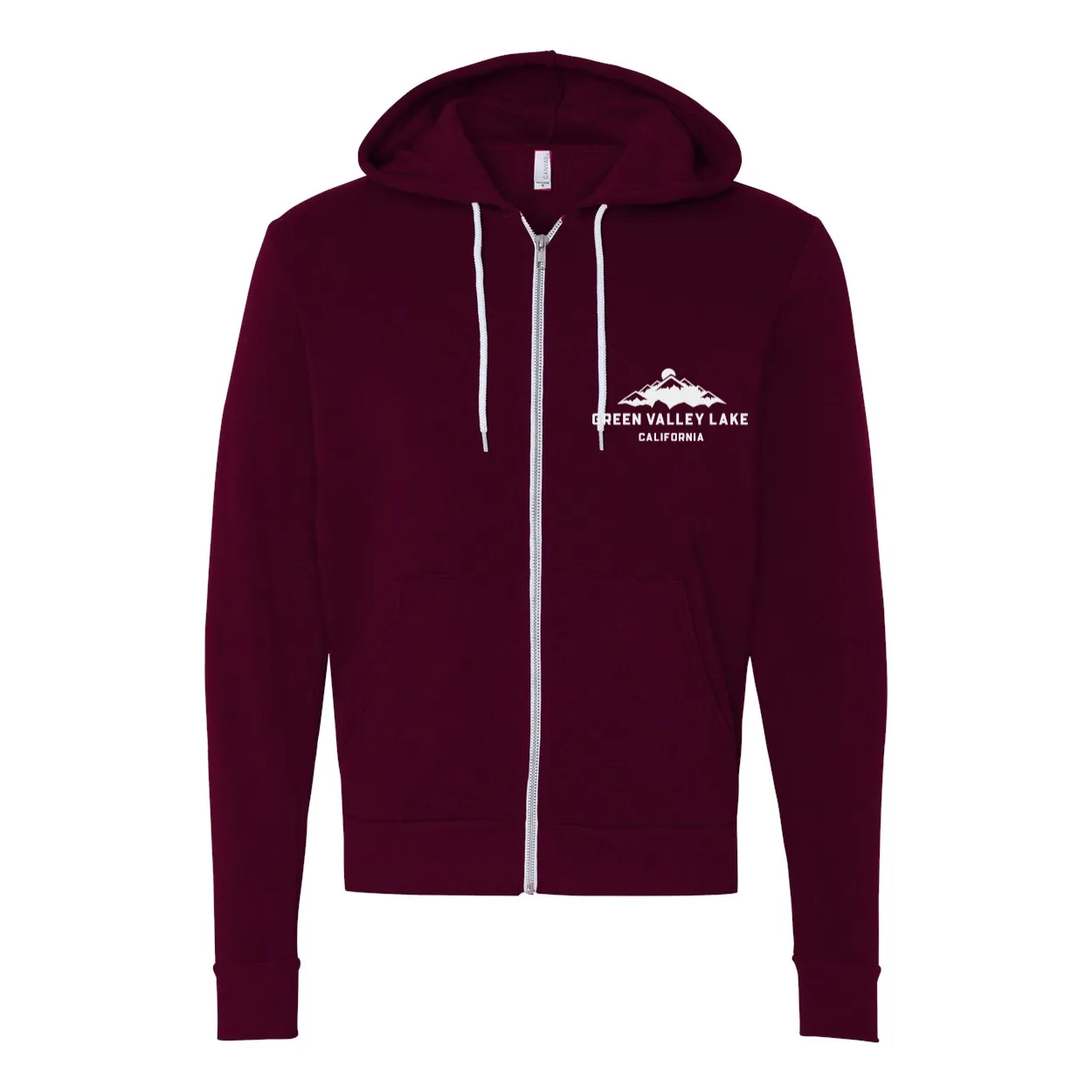Green Valley Lake Mountain - Zip Up Hoodie
