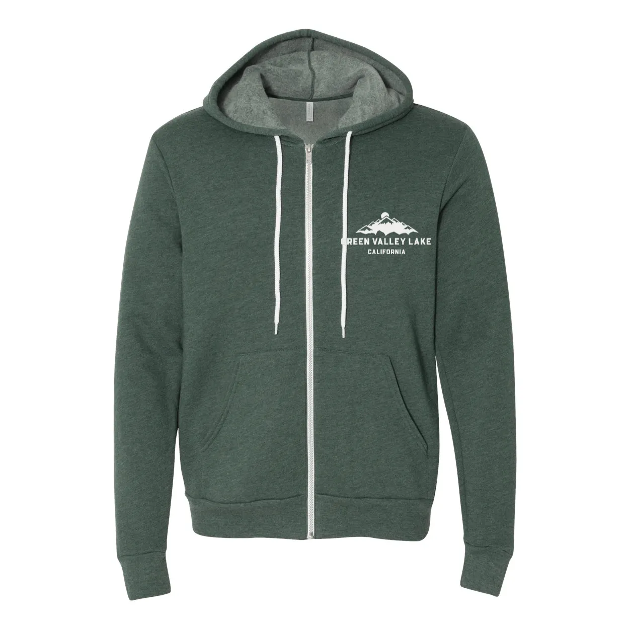 Green Valley Lake Mountain - Zip Up Hoodie