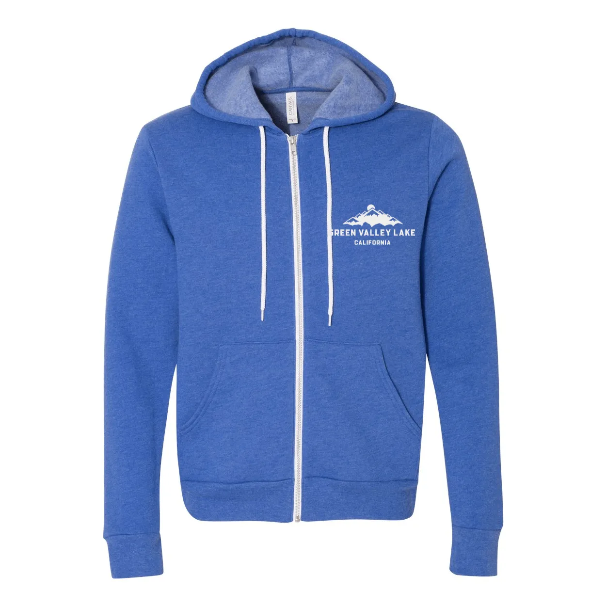 Green Valley Lake Mountain - Zip Up Hoodie
