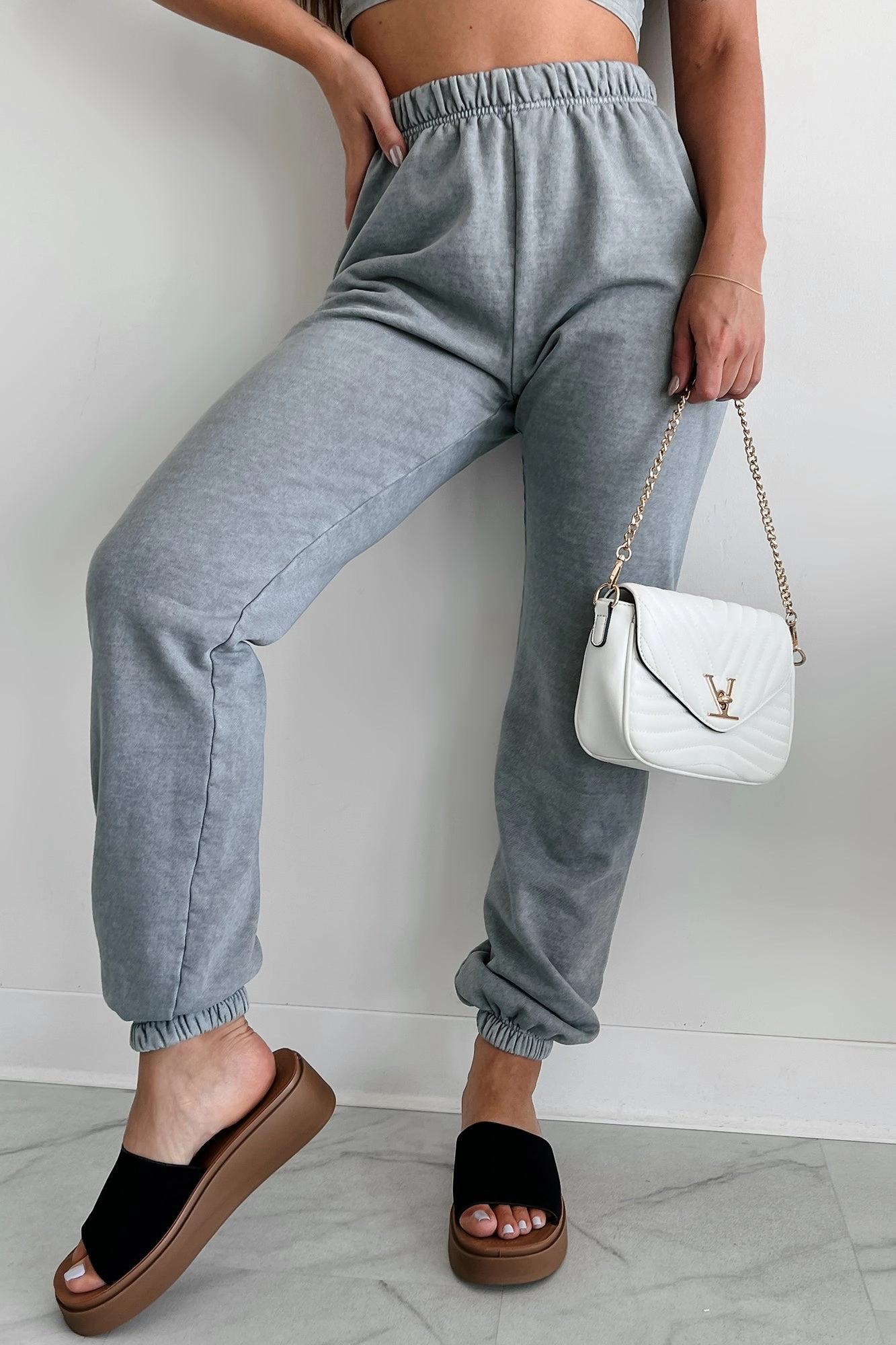 Perfect Look Slim Shape Grover Jogger Sweatpants (Grey)