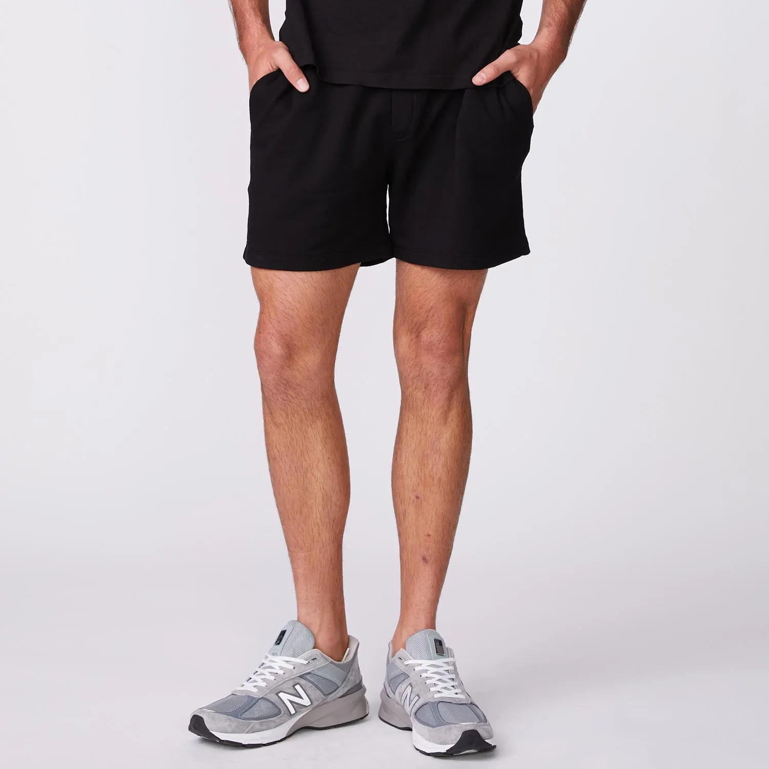 Interlock Stitching StretchableKnit Gym Shorts
