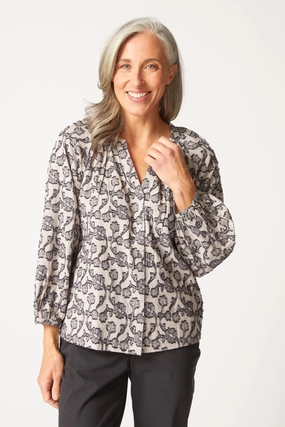 UV Protective Coating GarmentDyed Habitat Floral Jacquard Romance Shirt