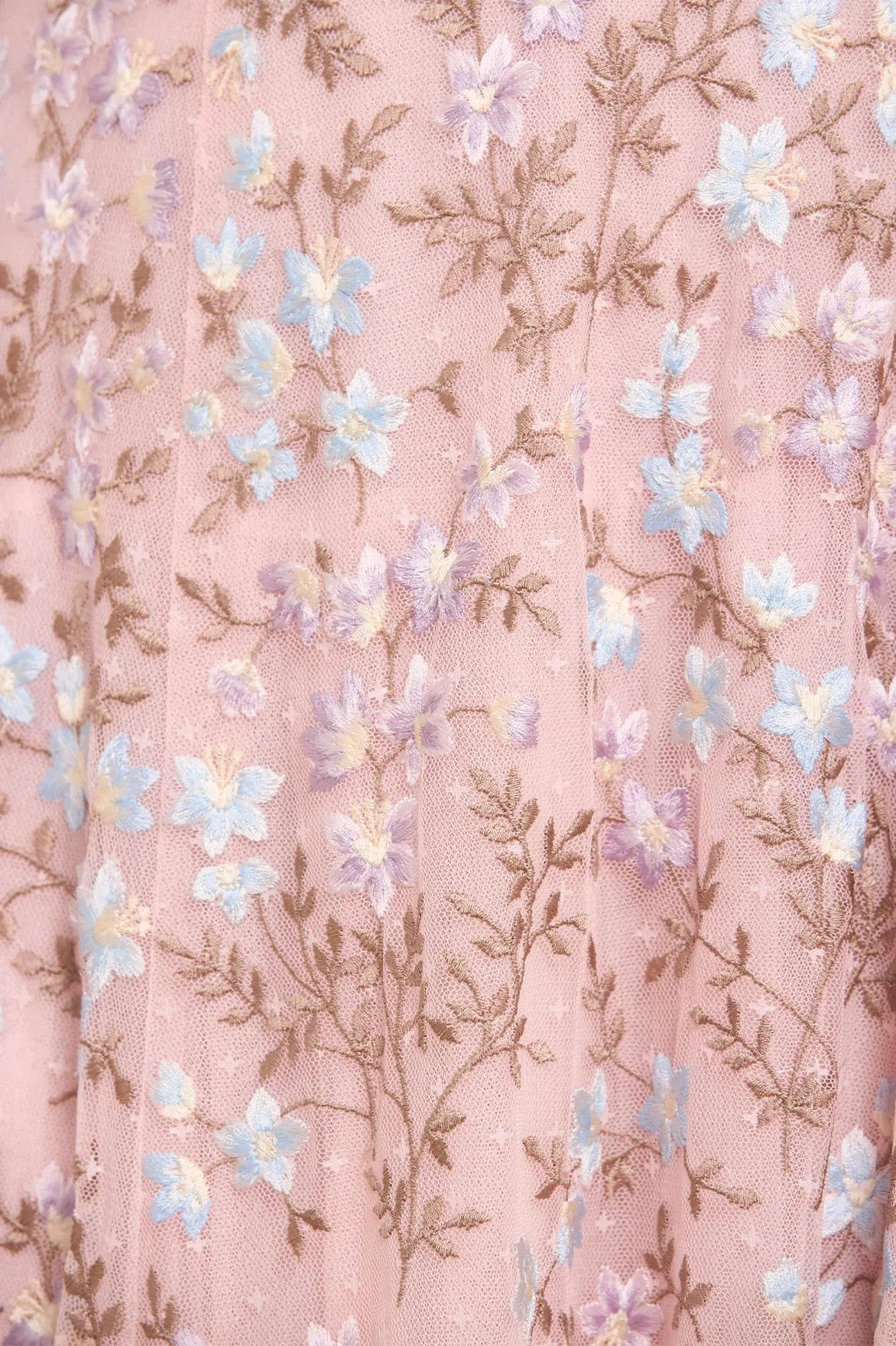 Lounge Outfit Everett Bloom Round Neck Ankle Gown