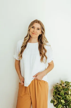 ButtonFront Comfortable Design Hannah Top
