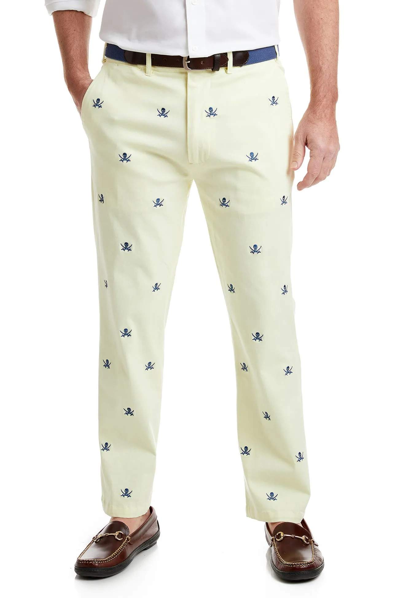 Harbor Pant Stretch Twill Neon Yellow with Calico Jack Soft Brush Lining MultiPocketSystem
