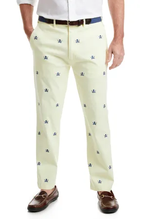 Harbor Pant Stretch Twill Neon Yellow with Calico Jack Soft Brush Lining MultiPocketSystem
