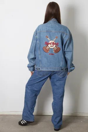 Hard Rock Cafe Dubai Embroidered Denim Jacket