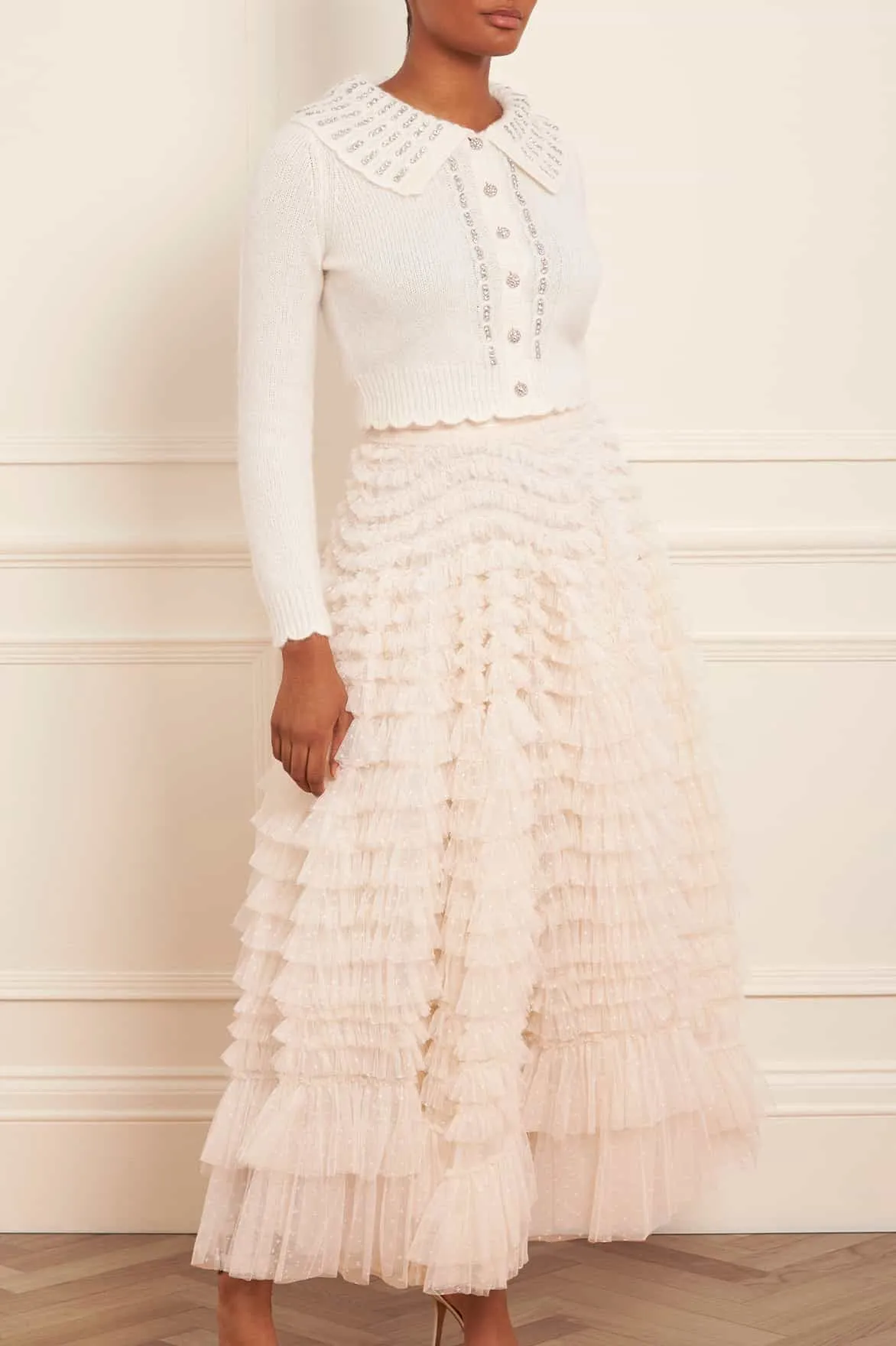 Hattie Ruffle Ankle Skirt Artistic Influence