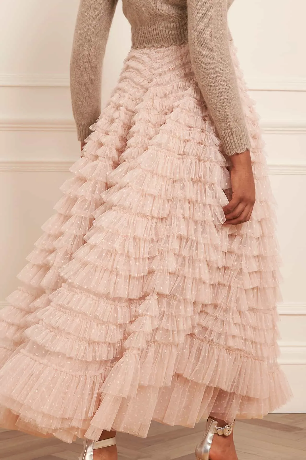 Hattie Ruffle Ankle Skirt Bold Statement