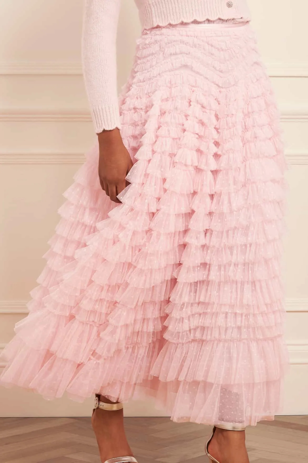 Urban Edge Hattie Ruffle Ankle Skirt