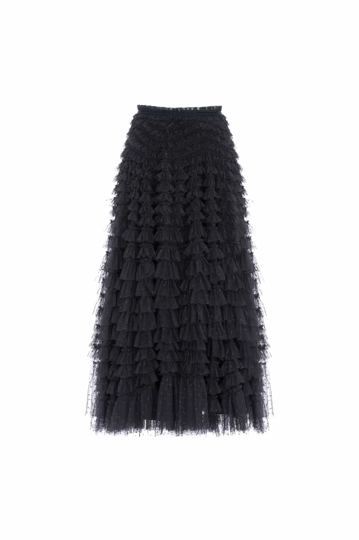Silicone Grip Trim Hattie Ruffle Ankle Skirt