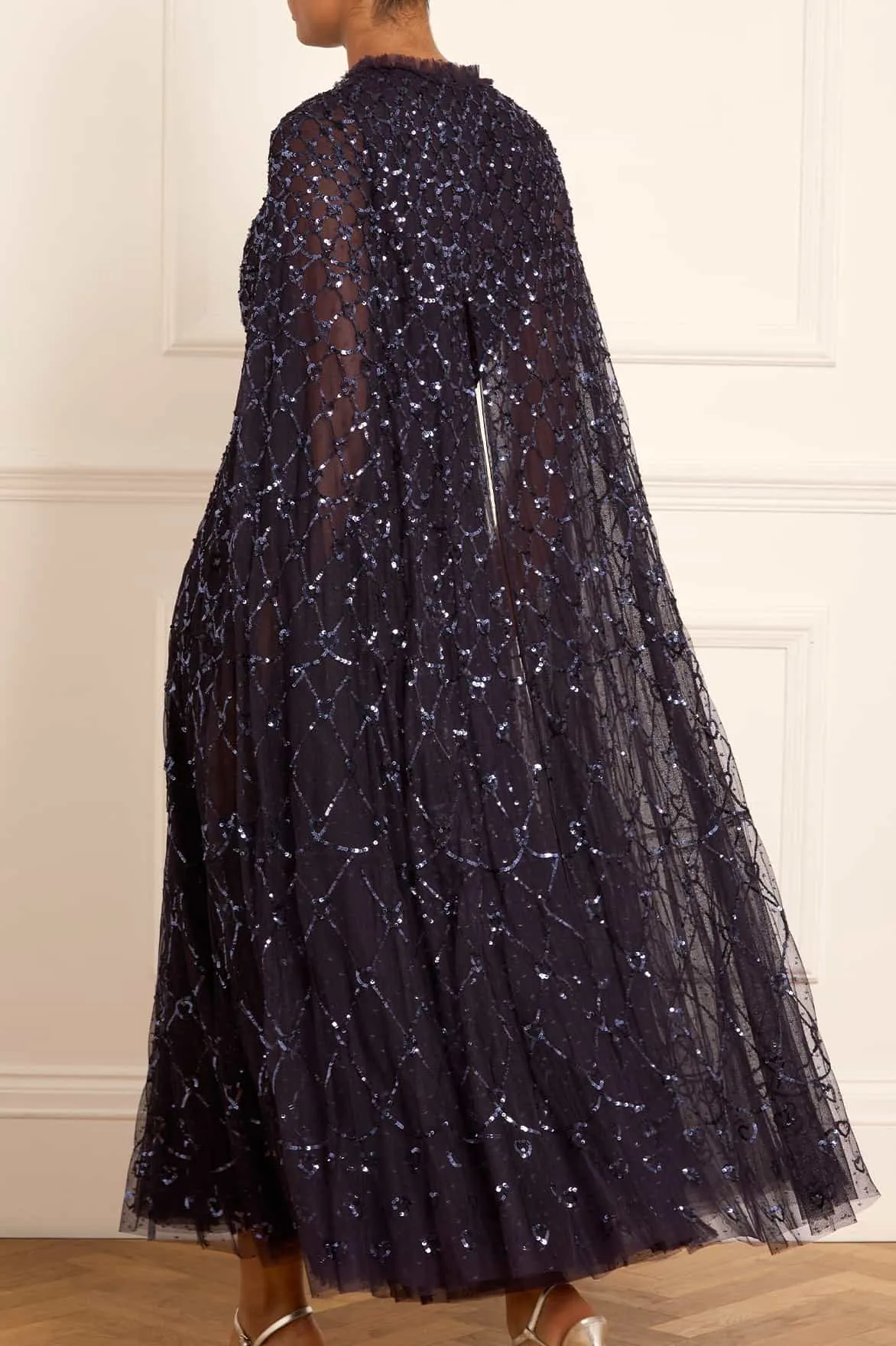 Heart Lattice Ankle Gown Casual and Stylish Stylish Waist Fit