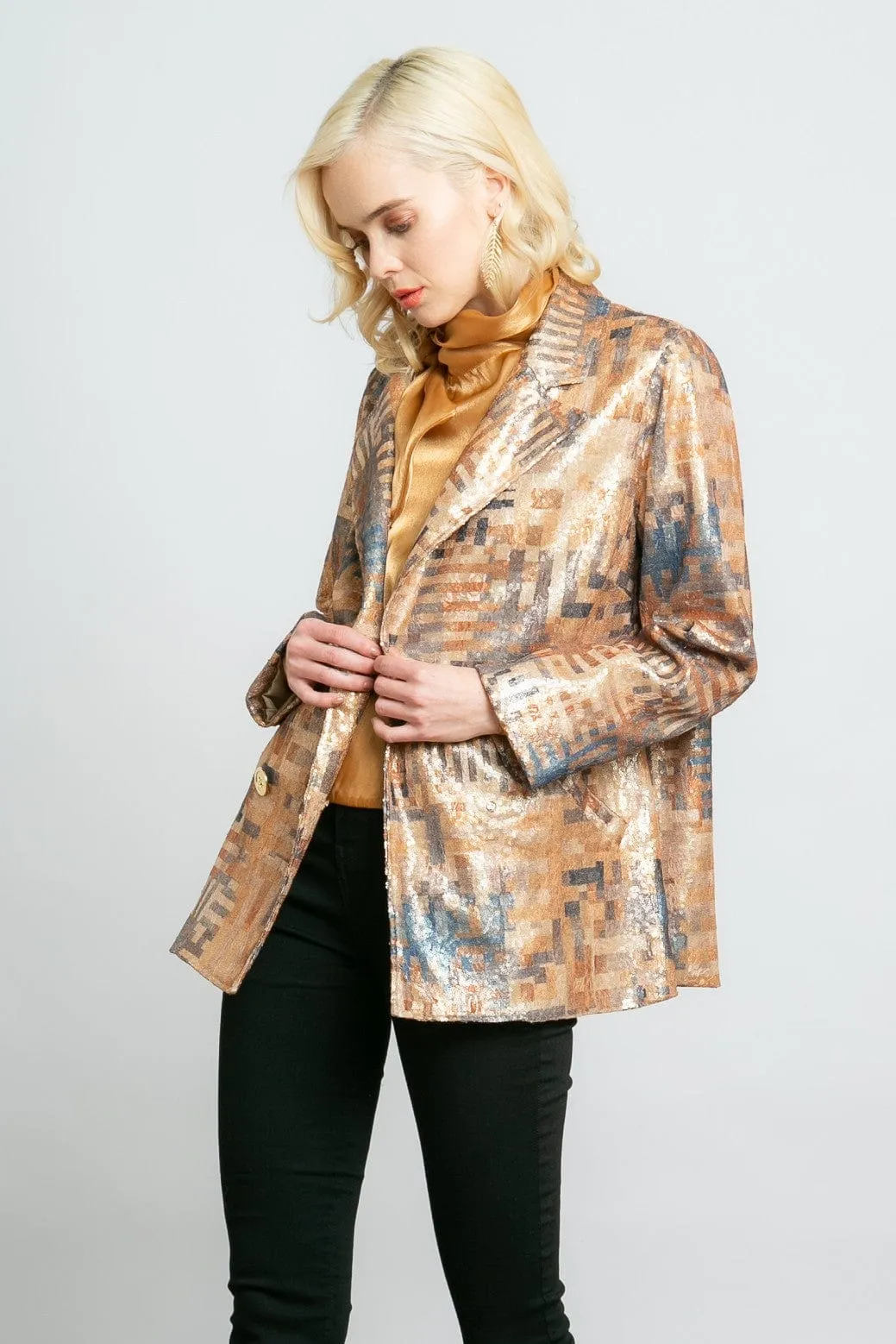 Anti Static Interior Oberon Jacket - Gold Dust