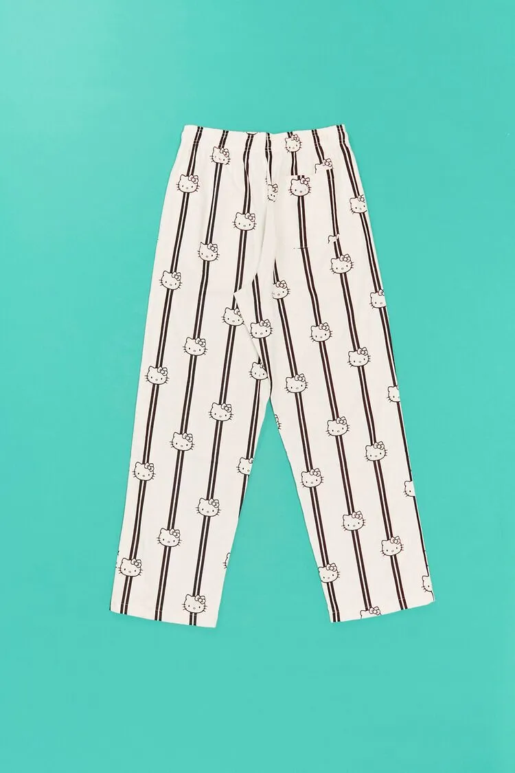 Hello Kitty Striped Pajama Pants