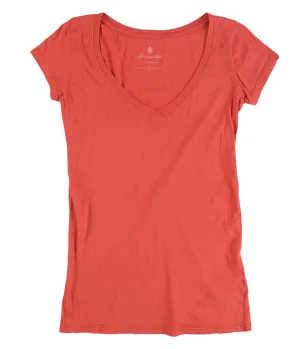 Heritage 1981 Womens Solid V-Neck Basic T-Shirt