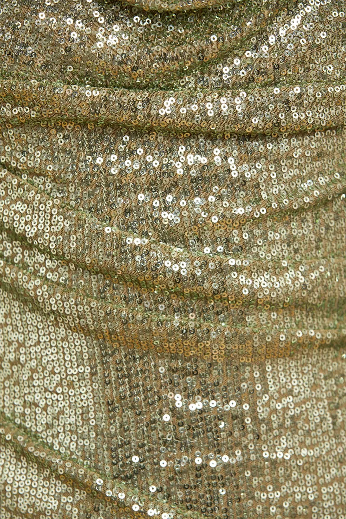 Metallic-Shine Casual and Stylish Erin Long Sleeve Gown