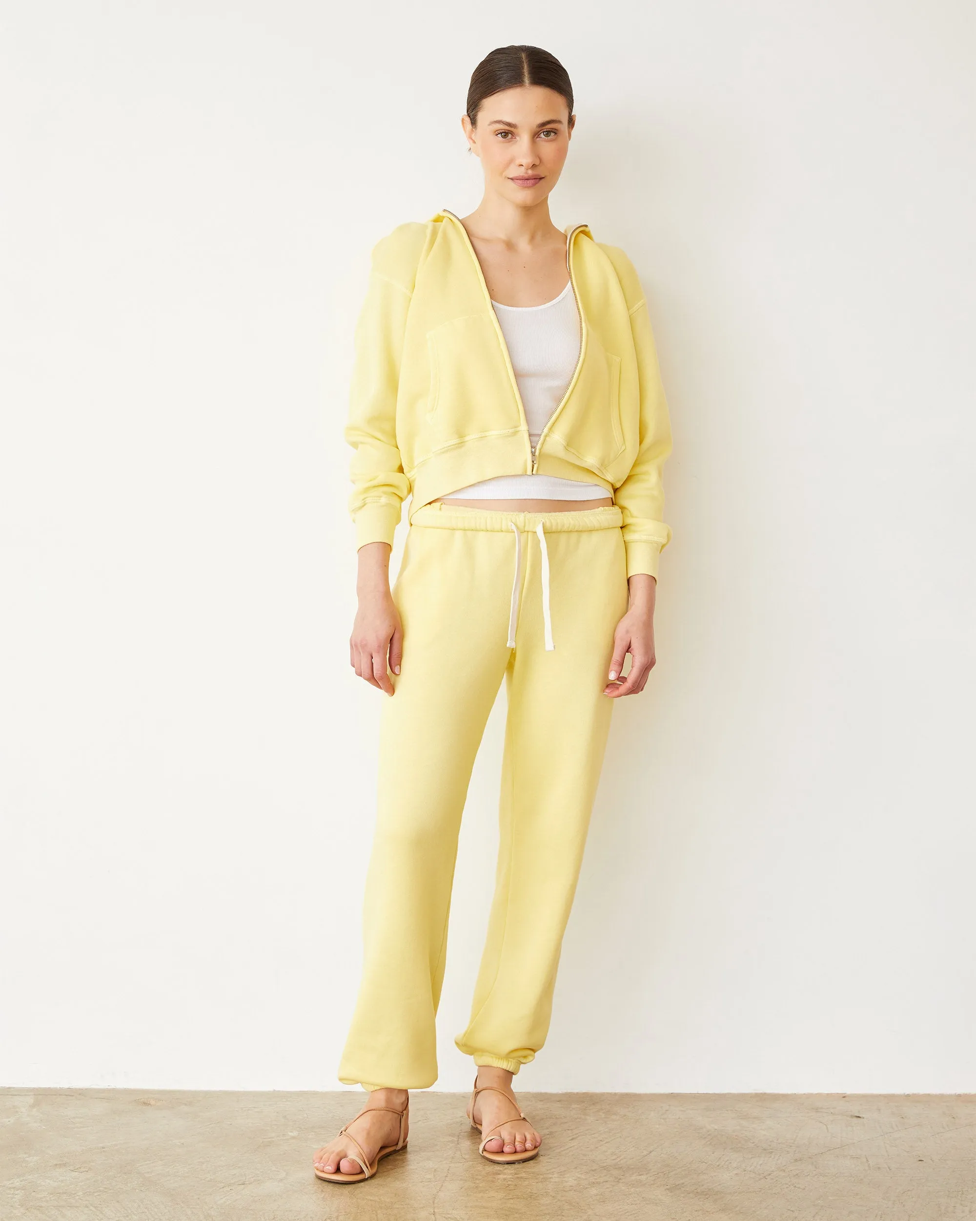 Clean Flow Teddy Fleece Relaxed Zip Up Hoody