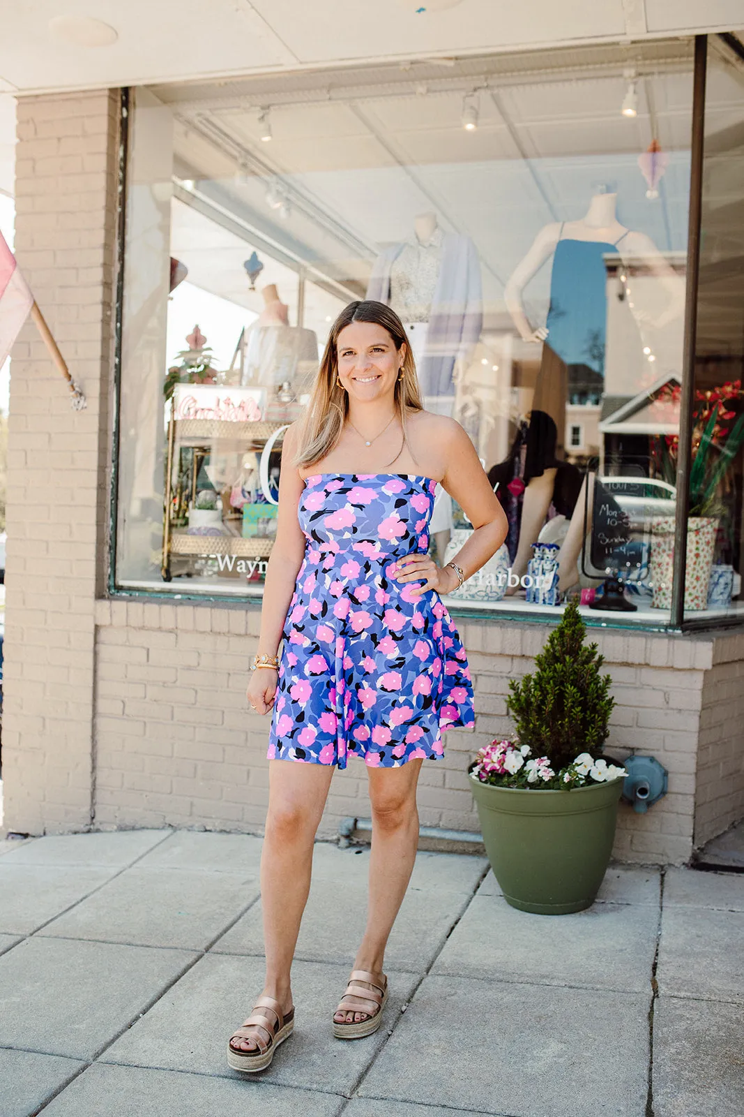 Edgy Twist Avalon Dress Impatiens