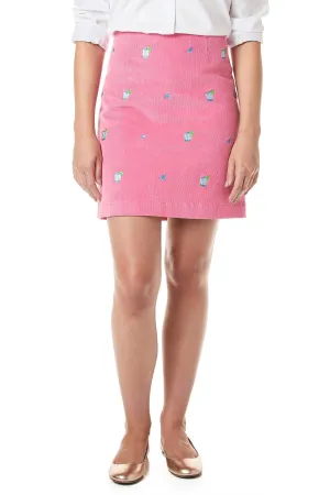 Ali Skirt Corduroy Rose with Fin & Tonic 19" Relaxed Design AntiStaticLining