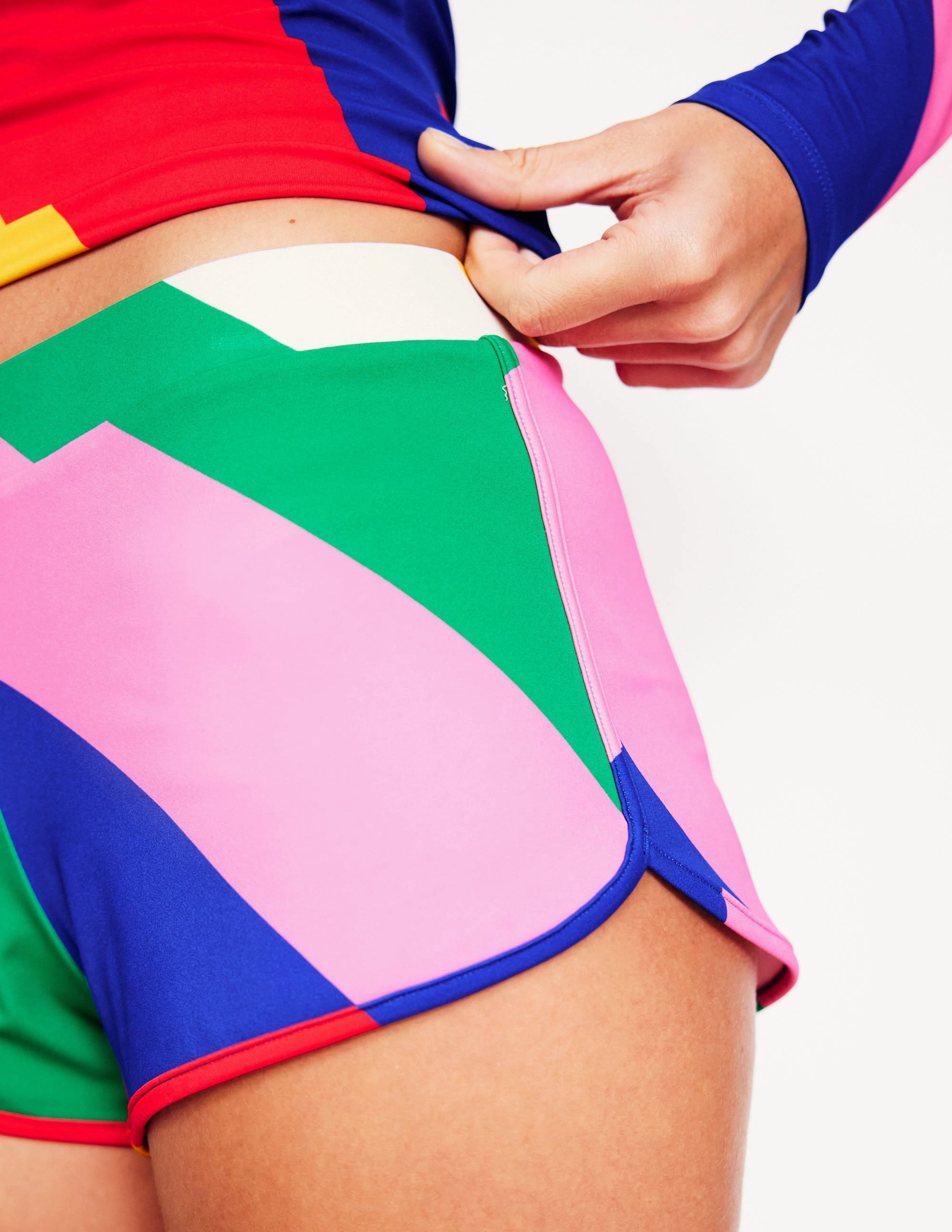Swim Shorts-nooo Laser Cut Edging Ocean Attire