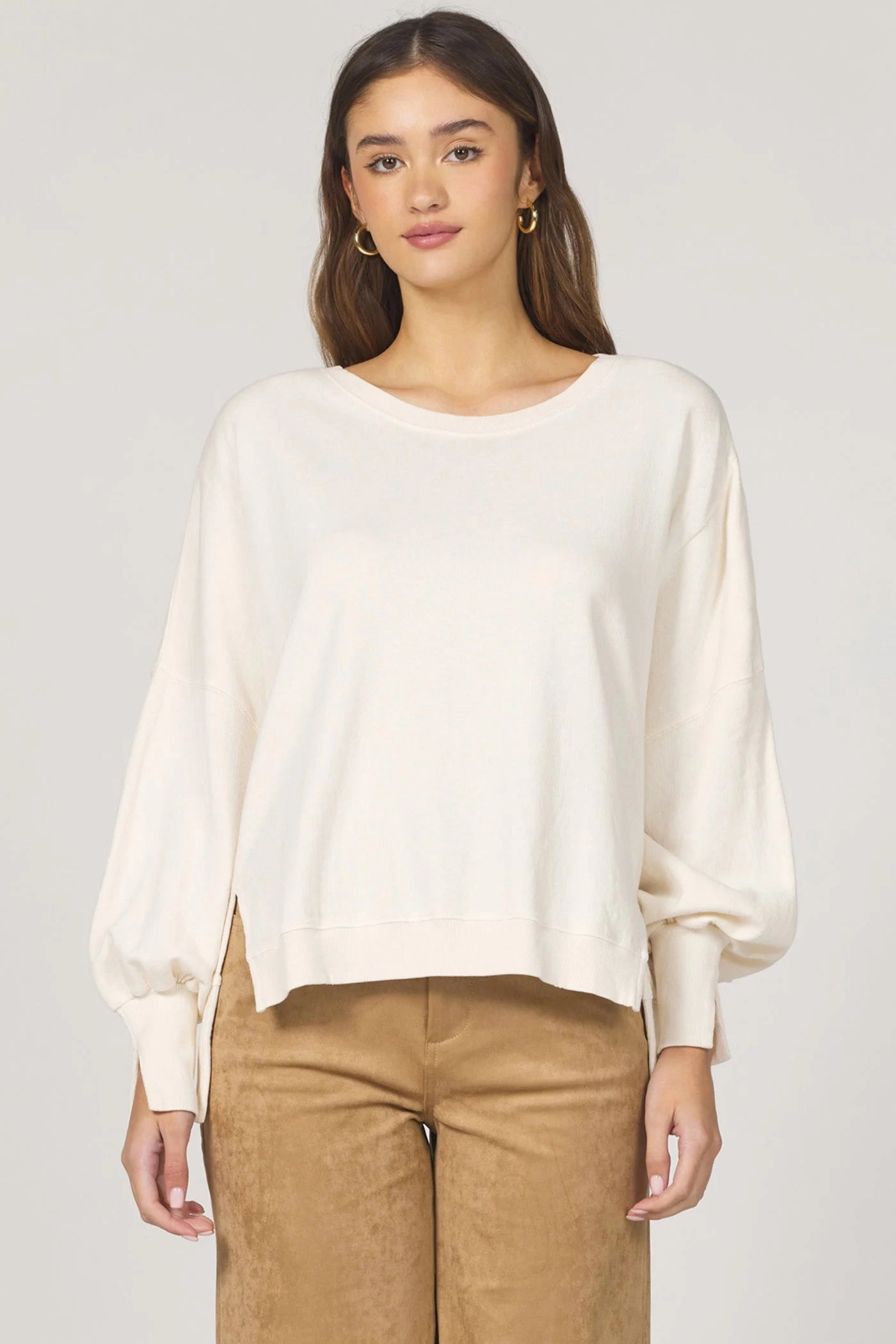 Dear John Trenton Sweater in Whitecap Gray Recycled Polyester