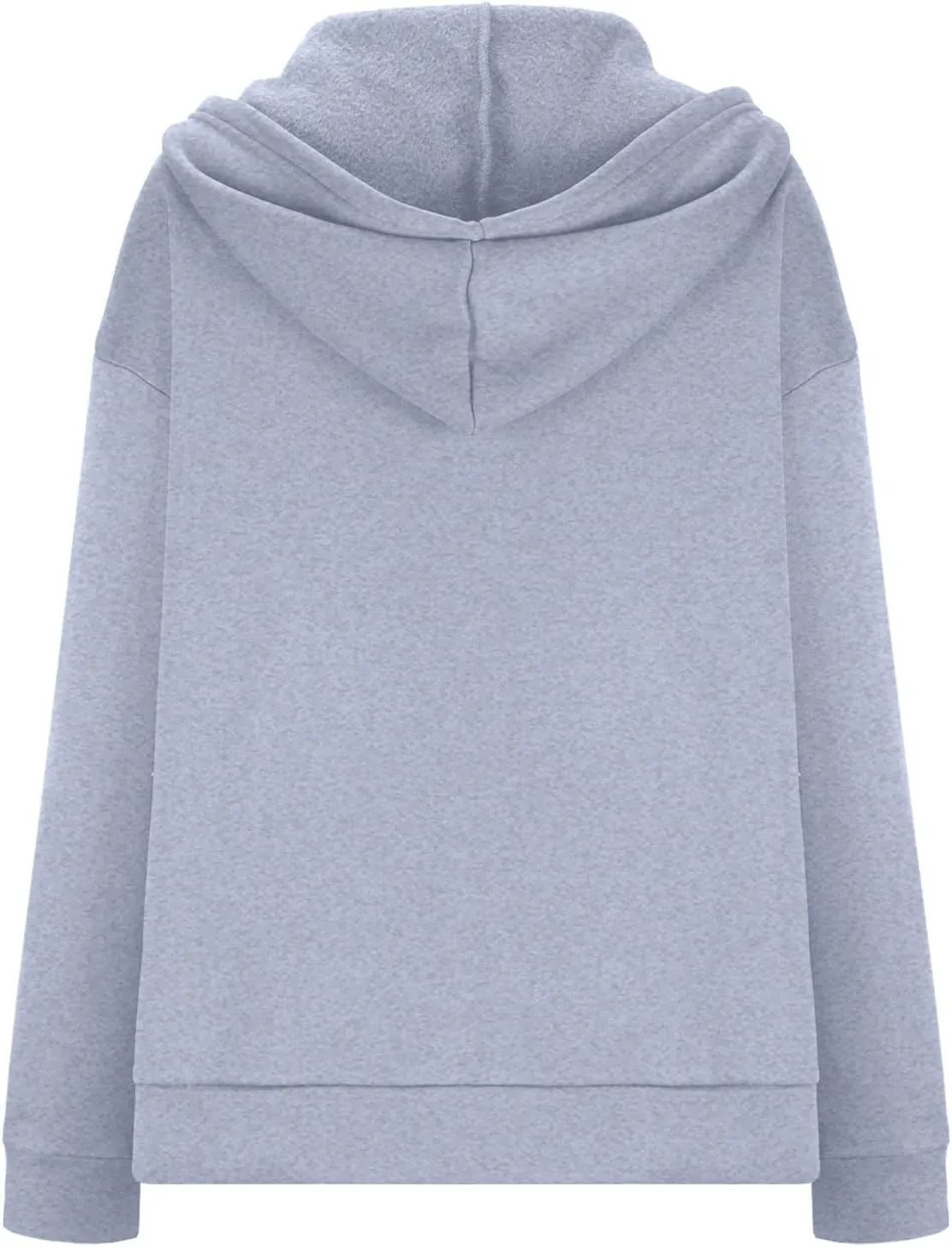 hlysgo Women's Hoodies Full Zip Up Oversized Sweatshirt with Pockets, Zip Up Hoodies Casual Sweatshirts Fall Jackets
