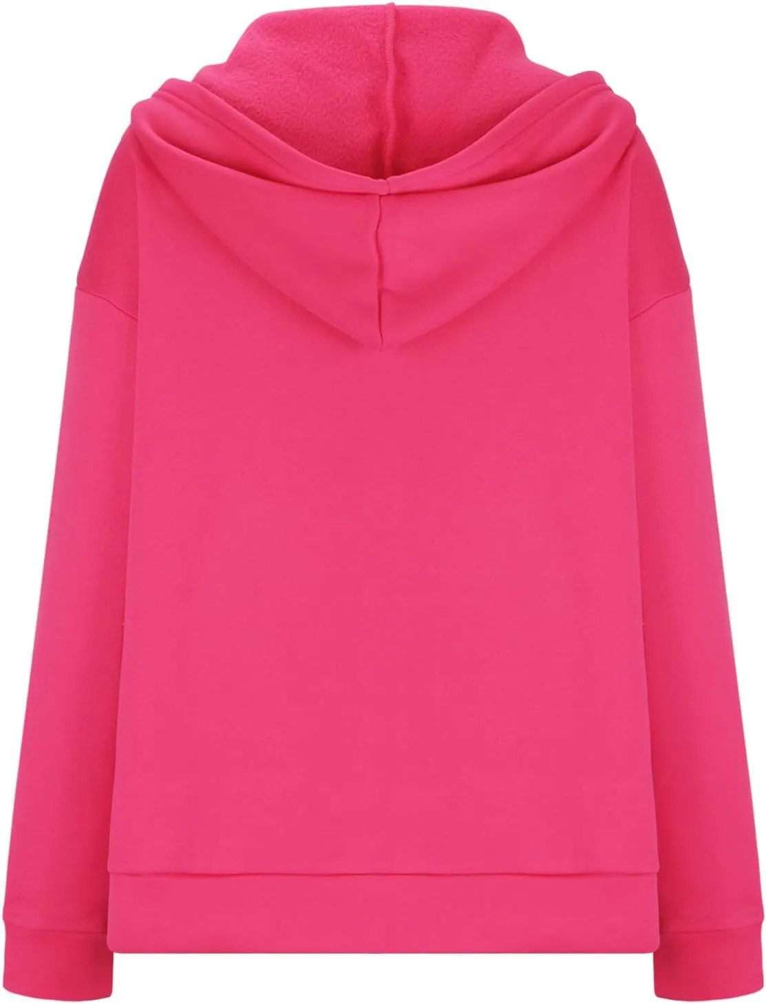 hlysgo Women's Hoodies Full Zip Up Oversized Sweatshirt with Pockets, Zip Up Hoodies Casual Sweatshirts Fall Jackets