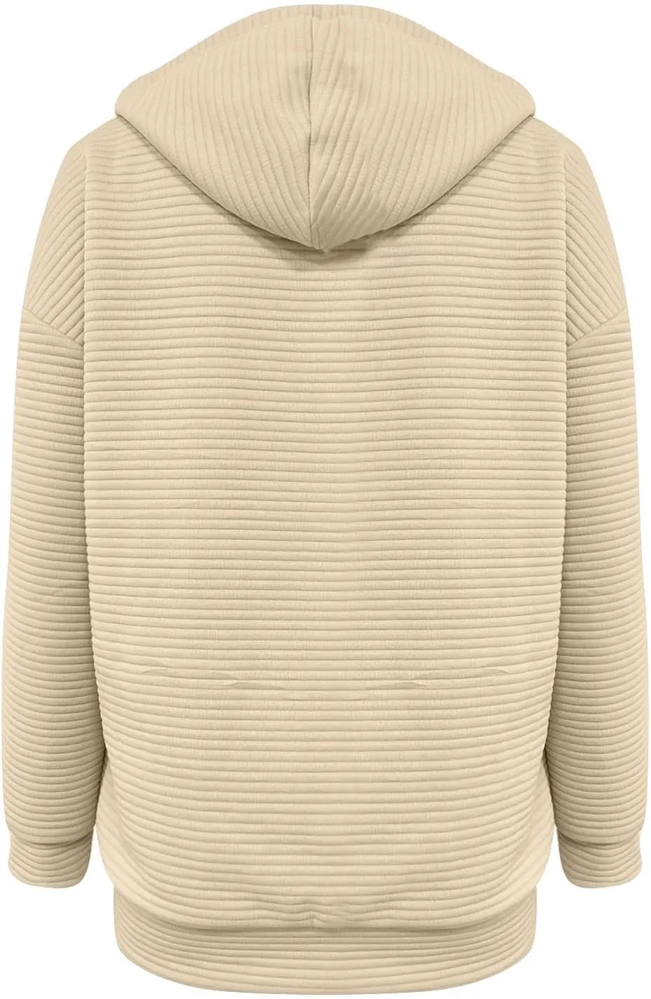 hlysgo Zip Up Hoodies for Women, Fall Fashion Zip Up Hooded Sweatshirt Jacket with Pockets Casual Loose Quilted Outwear
