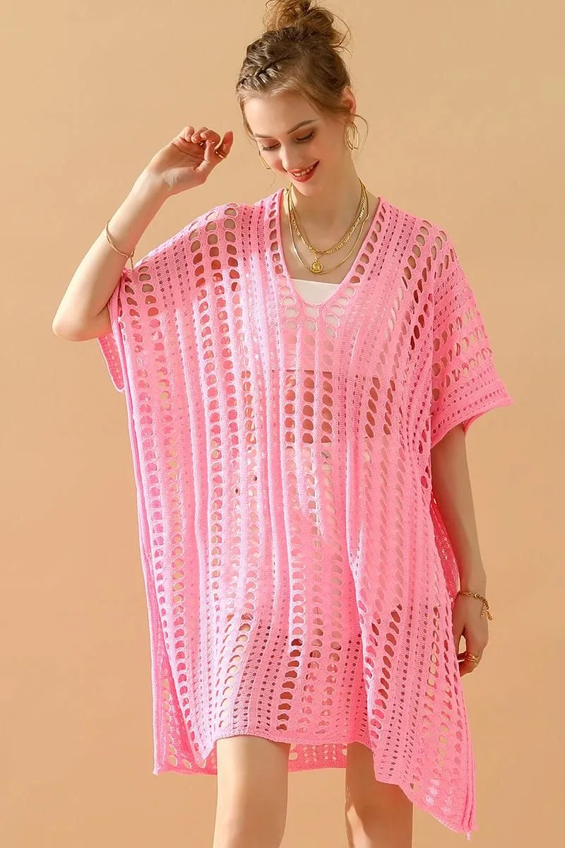 HOLLOW KNITTED BEACH WEAR SWIM COVER UP Ocean Swim