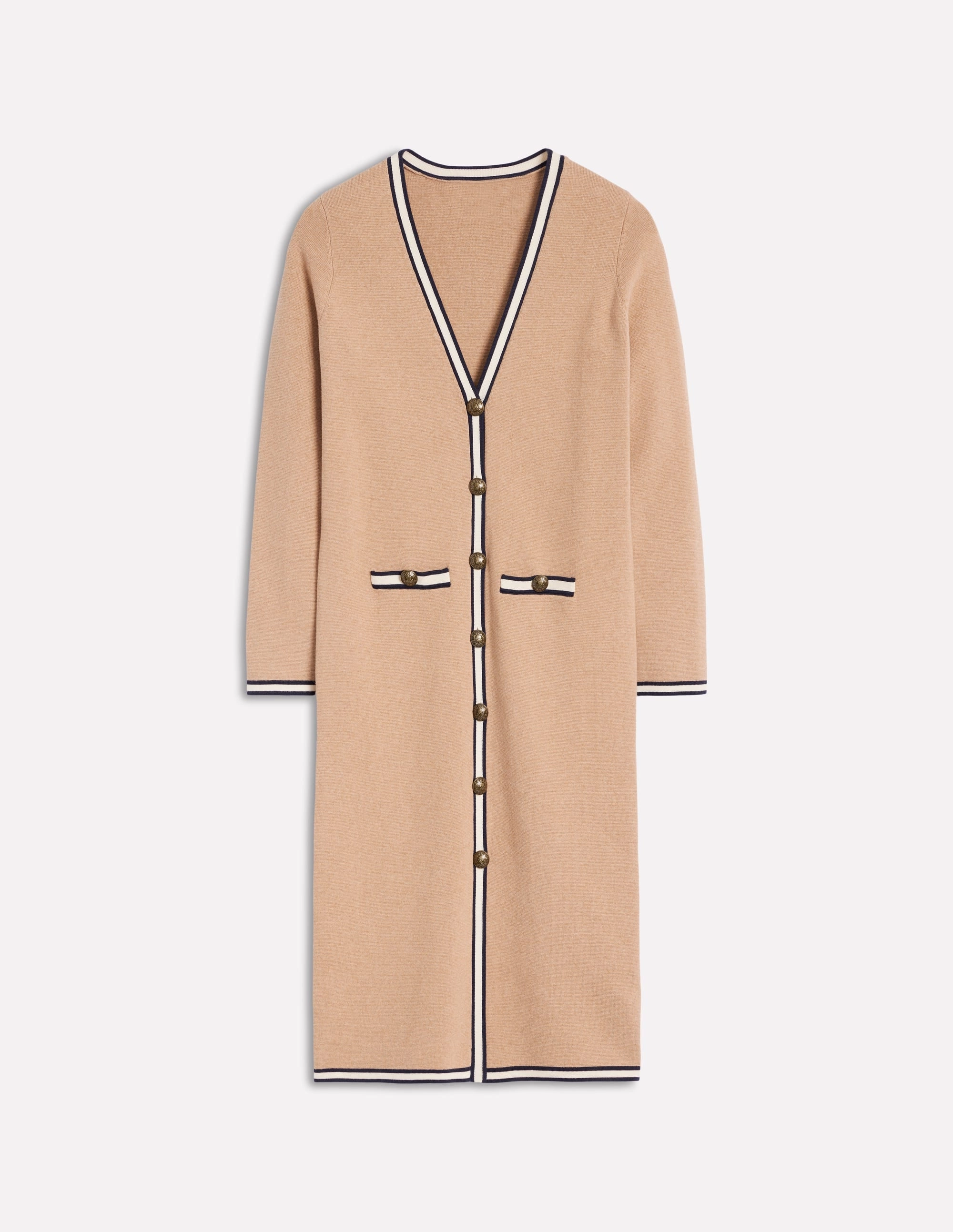Holly Longline Jacket-Camel Melange Ready Style