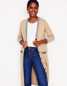 Holly Longline Jacket-Camel Melange All Fit Look