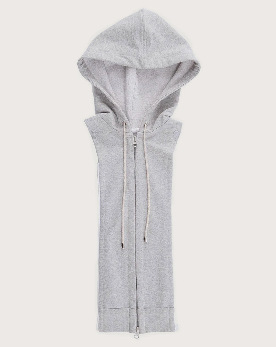 Hoodie Dickey Heather Grey Weatherproof Zippers Versatile Jacket