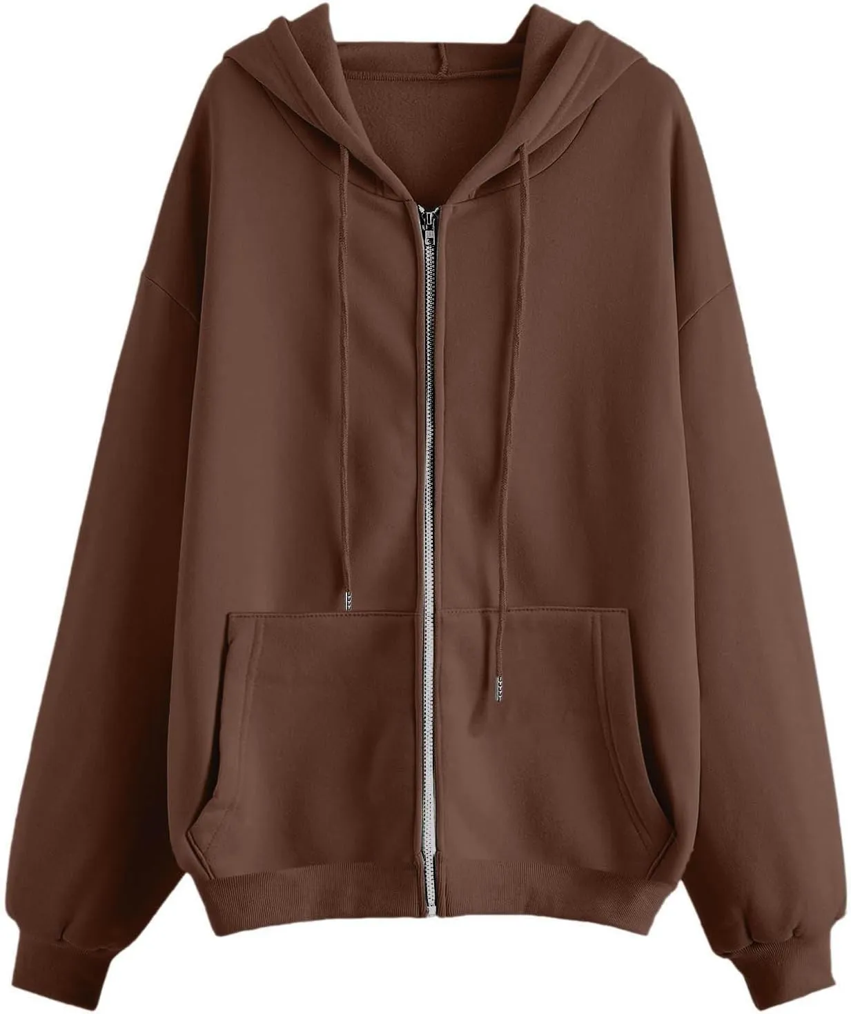 Hoodies for Women Women's Zip Up Y2K Hoodies Casual Long Sleeve Track Jackets With Pockets Drawstring Zip Up Cute