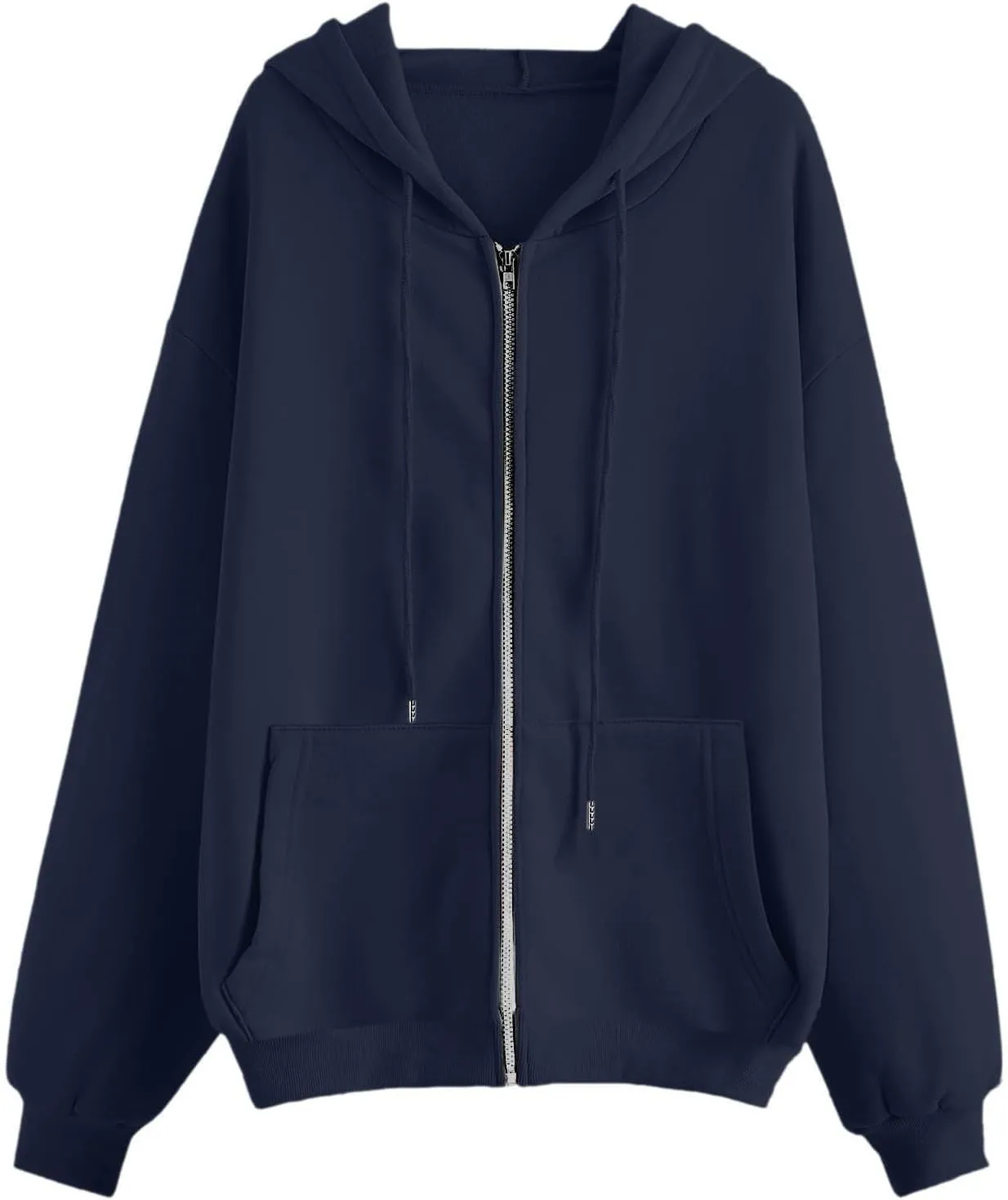 Hoodies for Women Women's Zip Up Y2K Hoodies Casual Long Sleeve Track Jackets With Pockets Drawstring Zip Up Cute