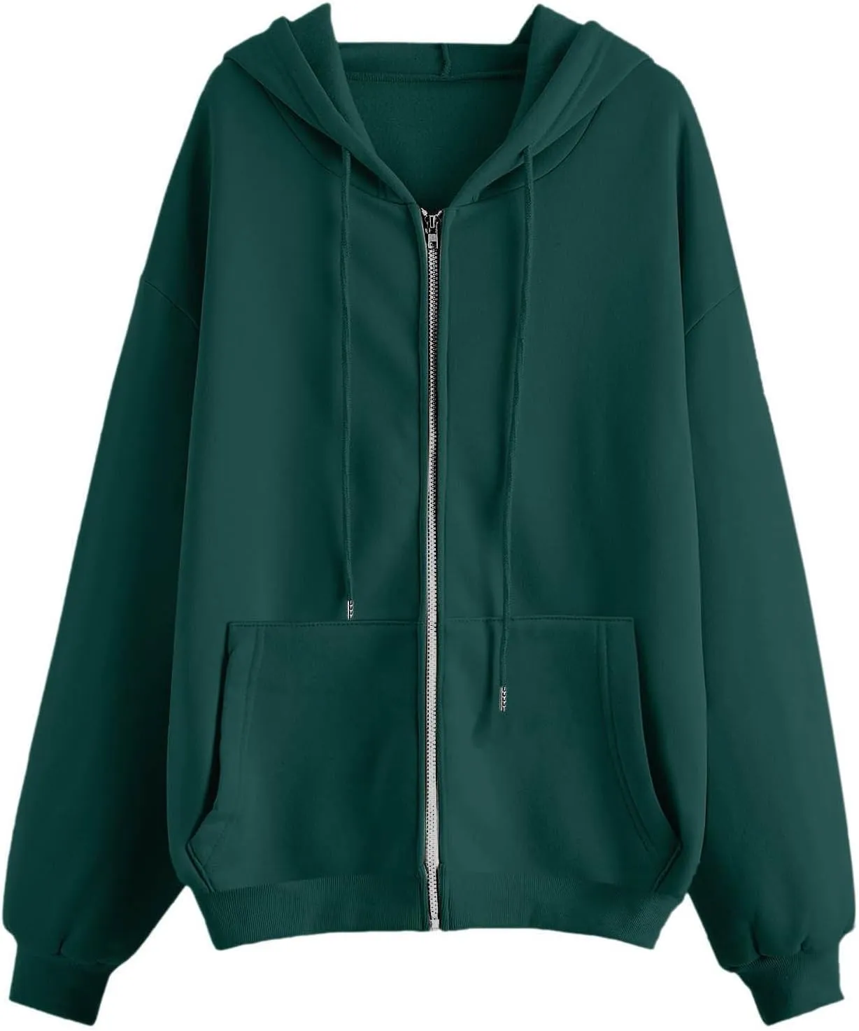 Hoodies for Women Women's Zip Up Y2K Hoodies Casual Long Sleeve Track Jackets With Pockets Drawstring Zip Up Cute