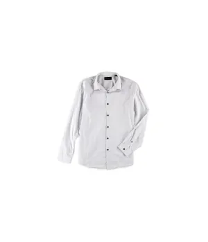 I-N-C Mens Solid Button Up Shirt, TW5