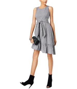 I-N-C Womens Asymmetrical Fit & Flare Dress
