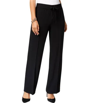 I-N-C Womens Shadow Stripe Casual Wide Leg Pants
