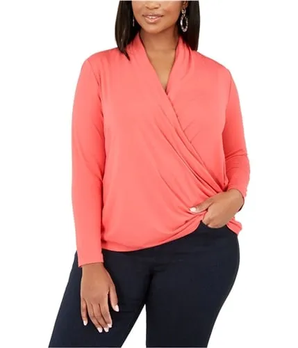 I-N-C Womens Solid Pullover Blouse, TW8