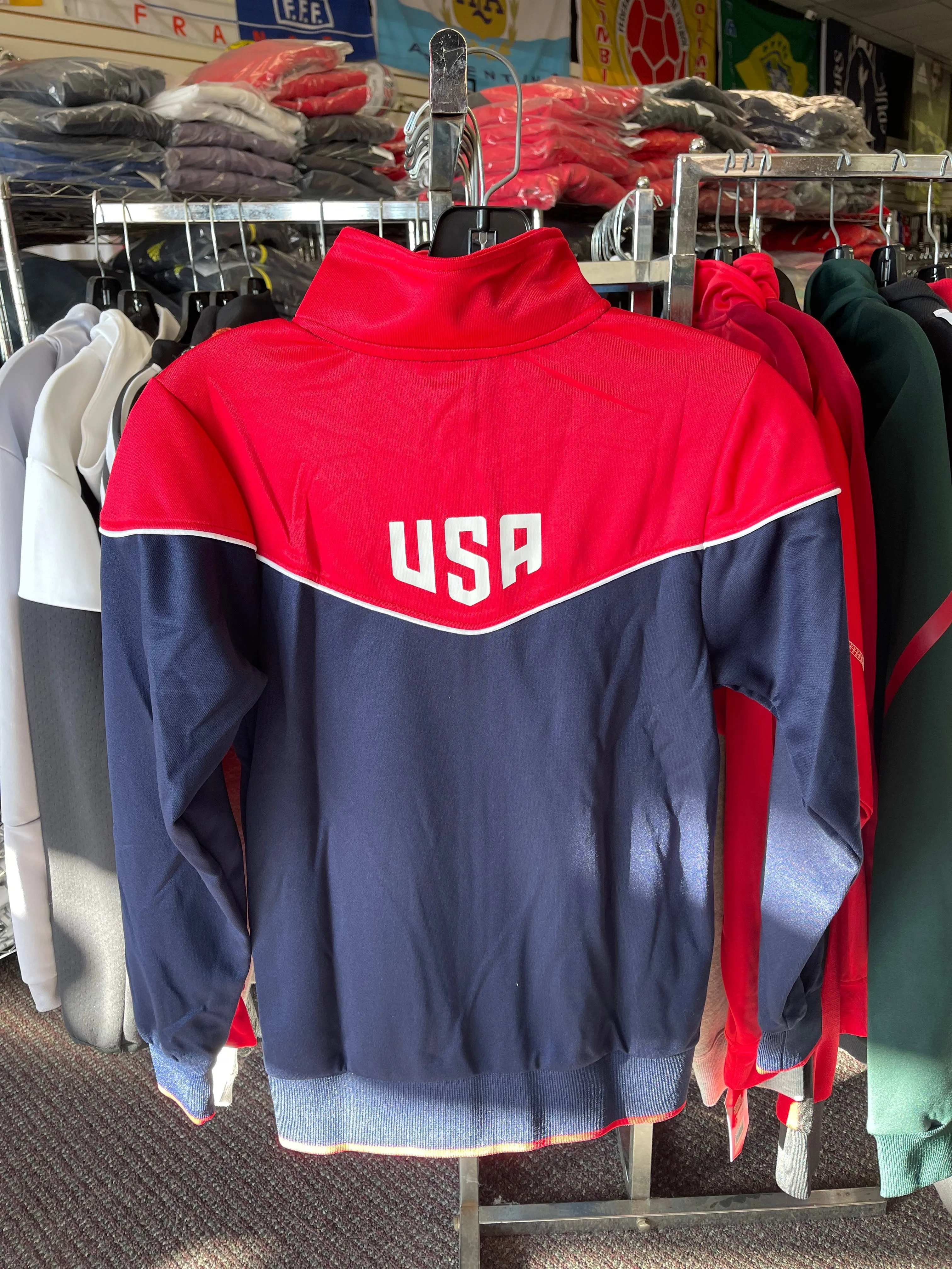 Icon Sport USA Jacket USSF67TJ-N Navy/Red